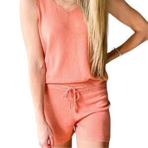 NWOT IMILY BELA  Women's Summer Knit 2 piece  Tank Tops and Shorts Loungewear